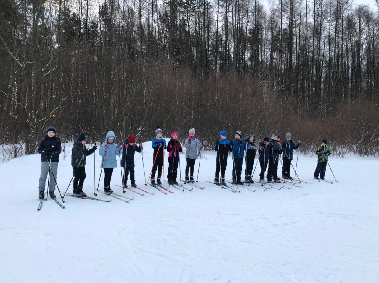 Тренировка лыжников / февраль 2021г.